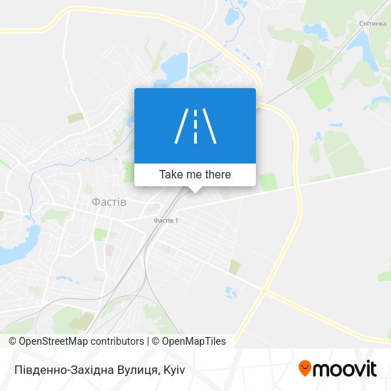 Південно-Західна Вулиця map