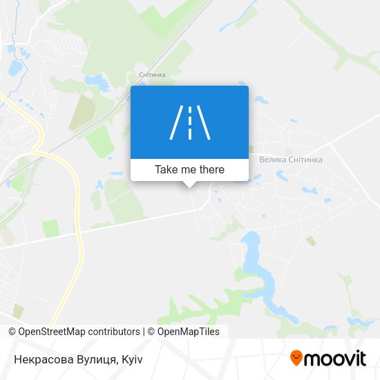 Карта Некрасова Вулиця
