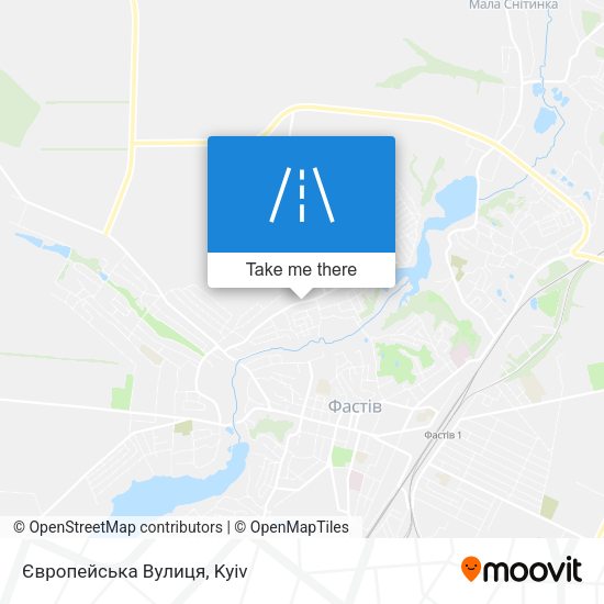 Карта Європейська Вулиця