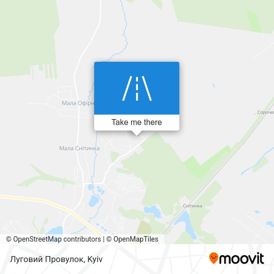 Луговий Провулок map