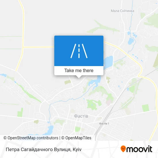 Карта Петра Сагайдачного Вулиця