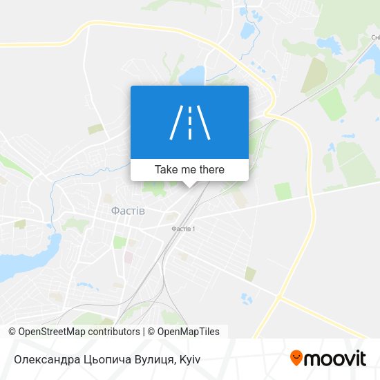 Олександра Цьопича Вулиця map