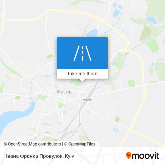 Карта Івана Франка Провулок