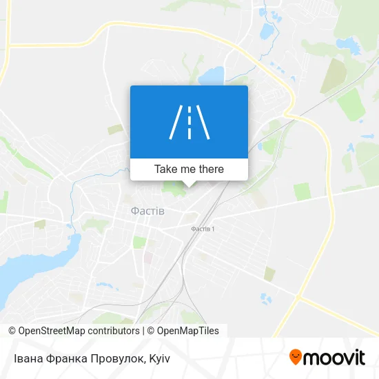 Карта Івана Франка Провулок