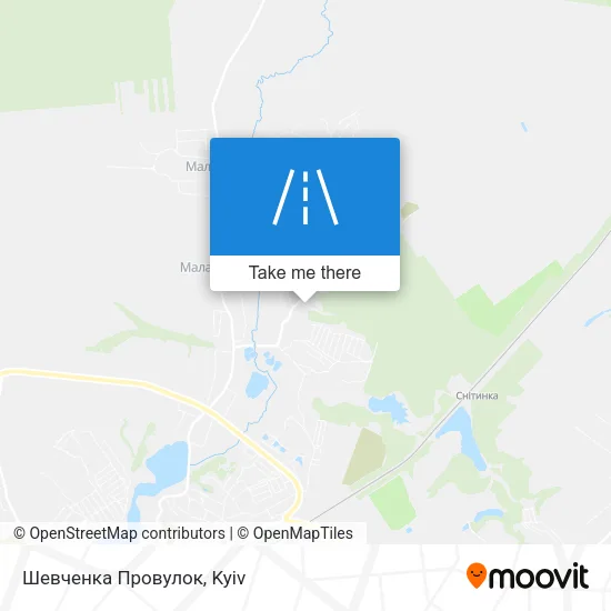 Карта Шевченка Провулок