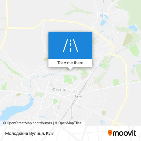 Карта Молодіжна Вулиця