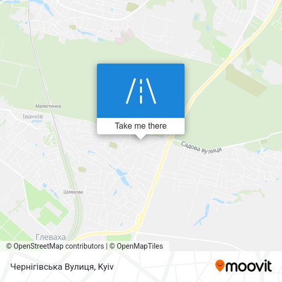 Карта Чернігівська Вулиця