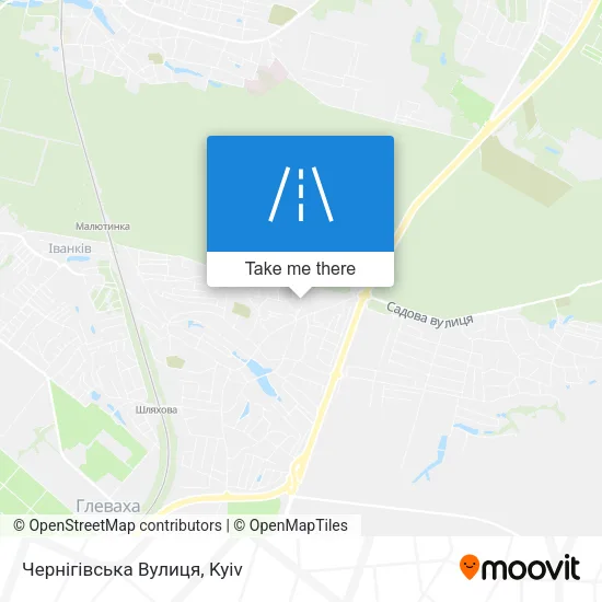 Карта Чернігівська Вулиця