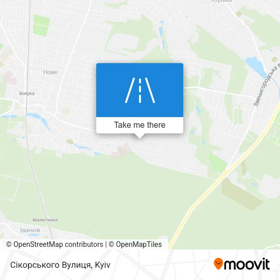 Карта Сікорського Вулиця