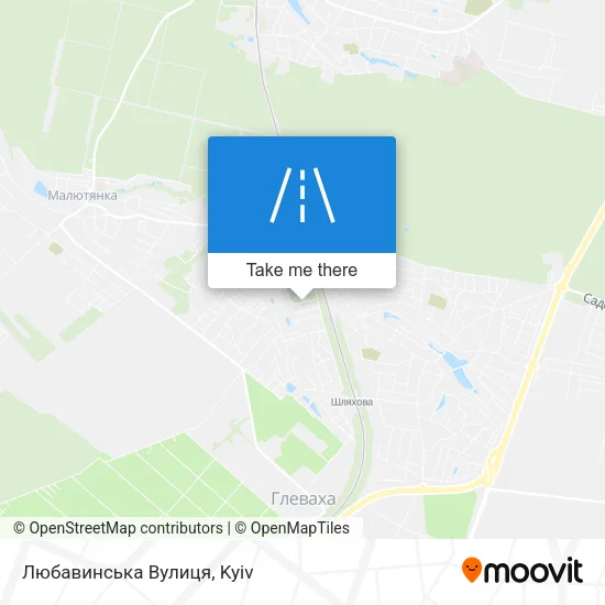 Карта Любавинська Вулиця