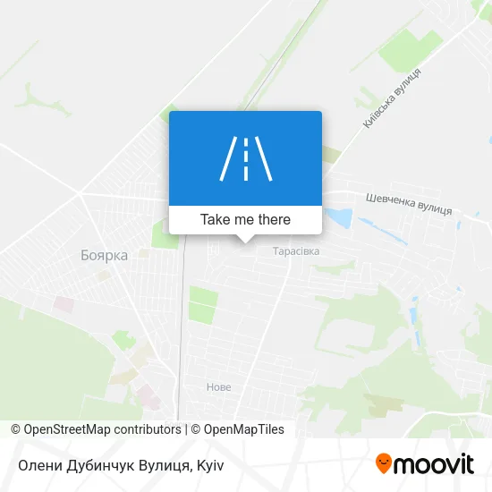 Карта Олени Дубинчук Вулиця