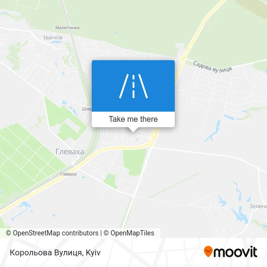 Карта Корольова Вулиця