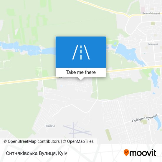 Ситняківська Вулиця map