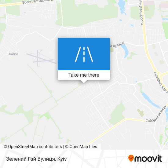 Зелений Гай Вулиця map