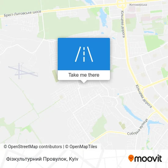 Карта Фізкультурний Провулок