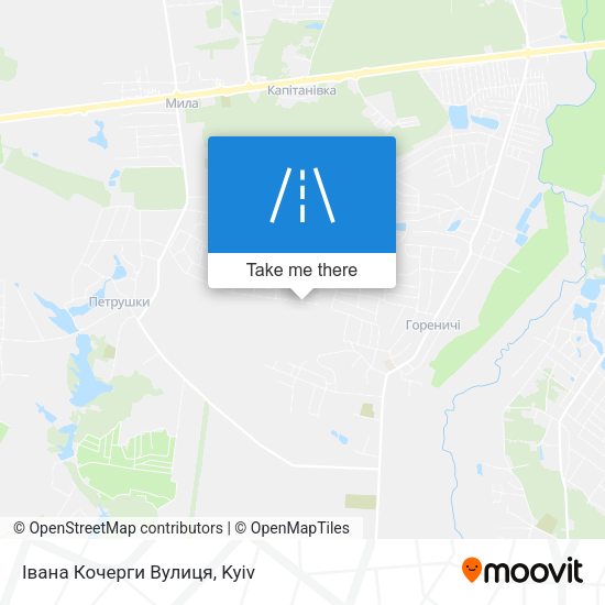 Івана Кочерги Вулиця map
