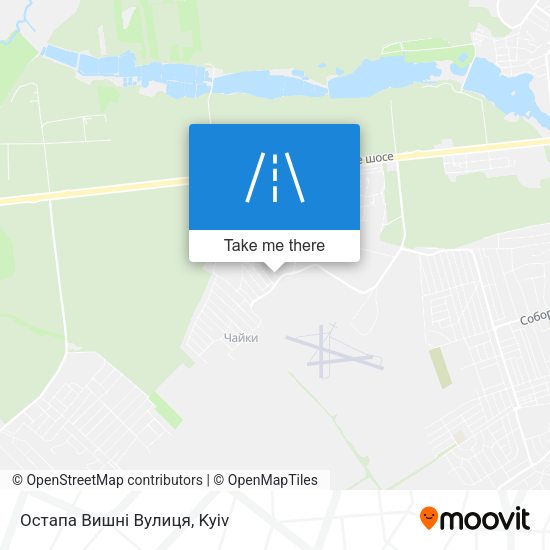 Остапа Вишні Вулиця map