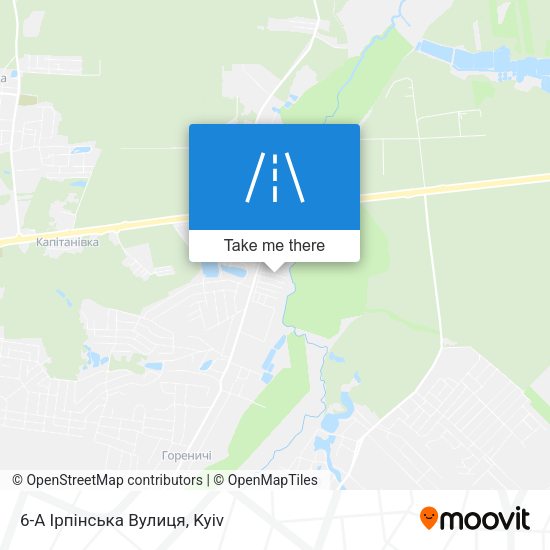 Карта 6-А Ірпінська Вулиця