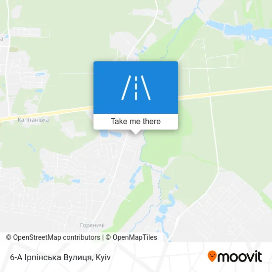 Карта 6-А Ірпінська Вулиця