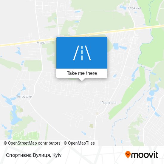 Спортивна Вулиця map