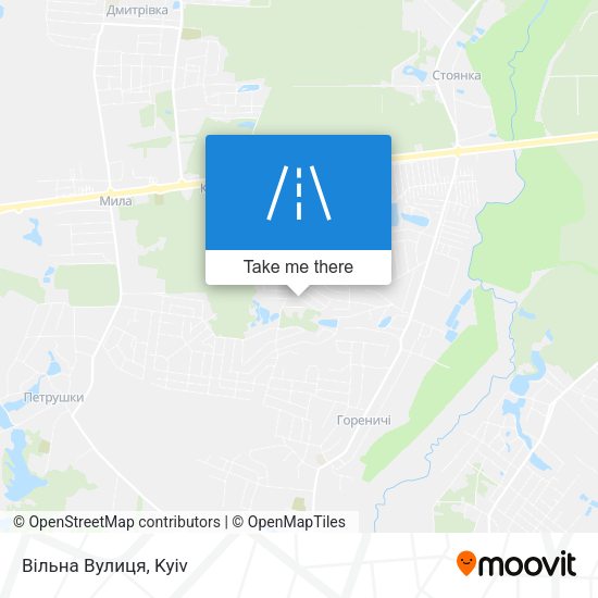 Вільна Вулиця map
