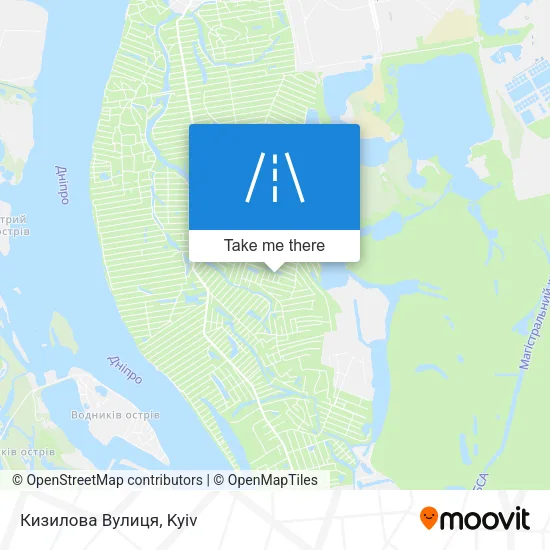 Карта Кизилова Вулиця