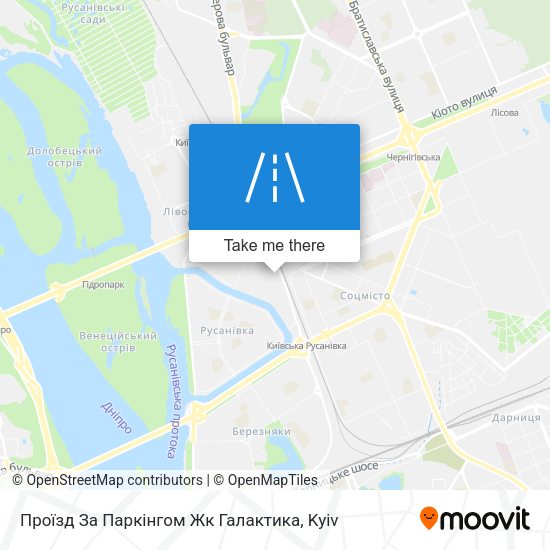 Проїзд За Паркінгом Жк Галактика map