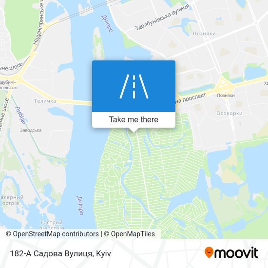 182-А Садова Вулиця map