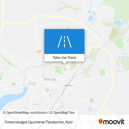 Олександра Цьопича Провулок map