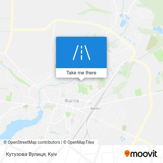 Карта Кутузова Вулиця