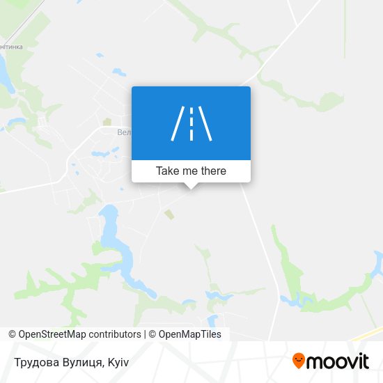 Карта Трудова Вулиця
