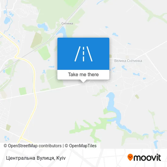 Карта Центральна Вулиця