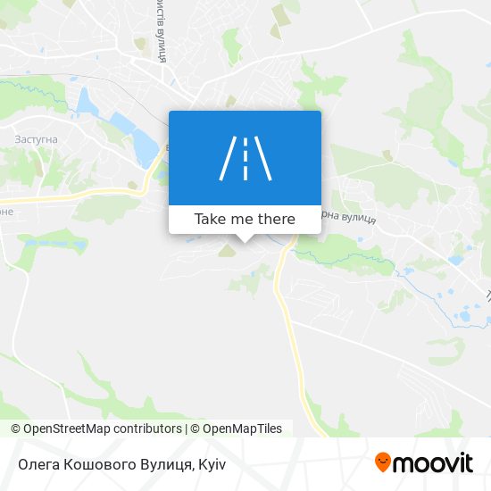 Карта Олега Кошового Вулиця