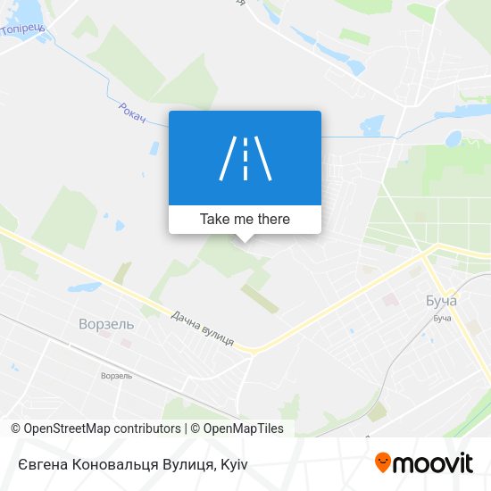Євгена Коновальця Вулиця map