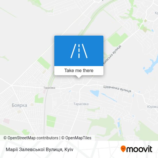 Марії Залевської Вулиця map