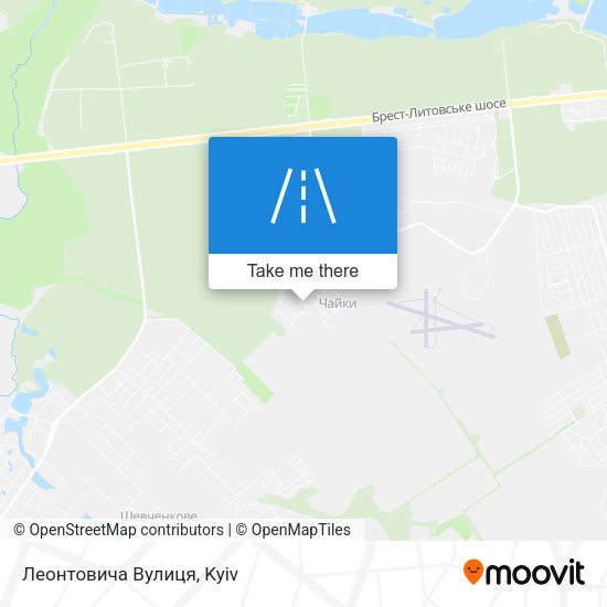 Леонтовича Вулиця map