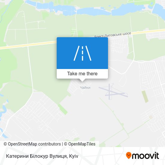 Катерини Білокур Вулиця map