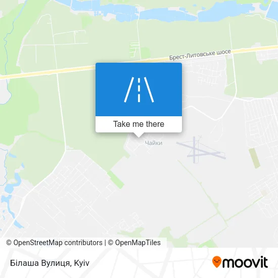 Карта Білаша Вулиця