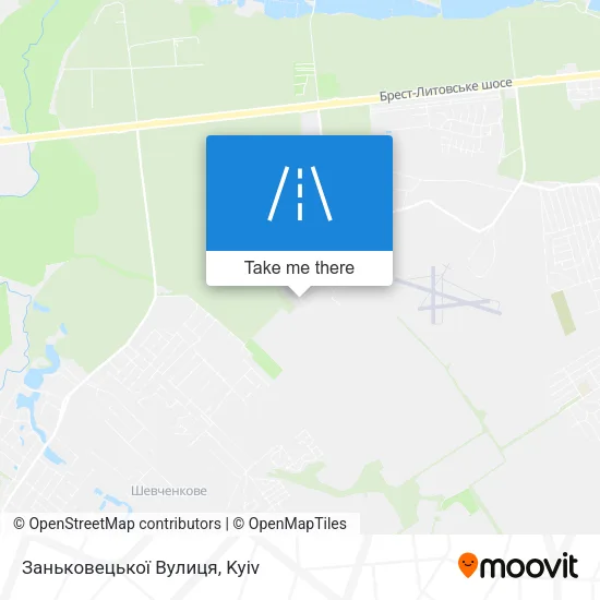 Карта Заньковецької Вулиця