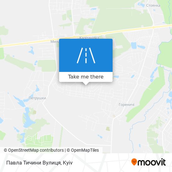 Павла Тичини Вулиця map