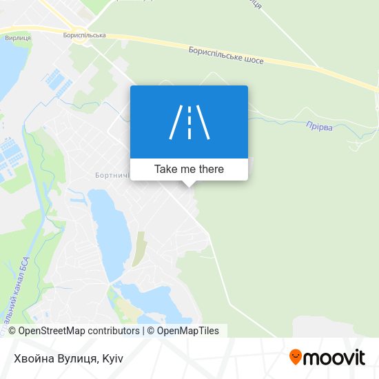 Хвойна Вулиця map