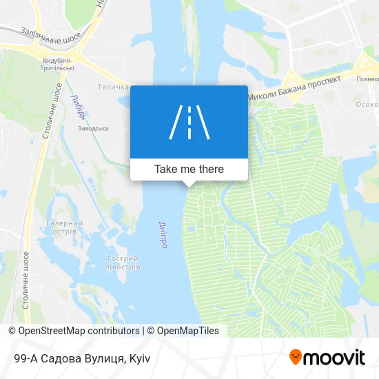 Карта 99-А Садова Вулиця