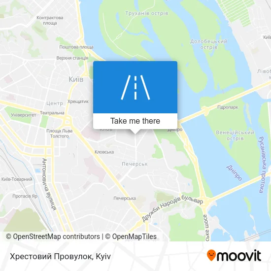 Карта Хрестовий Провулок