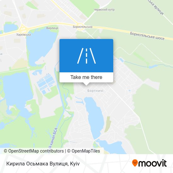 Кирила Осьмака Вулиця map