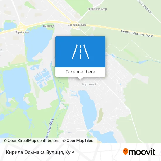 Карта Кирила Осьмака Вулиця