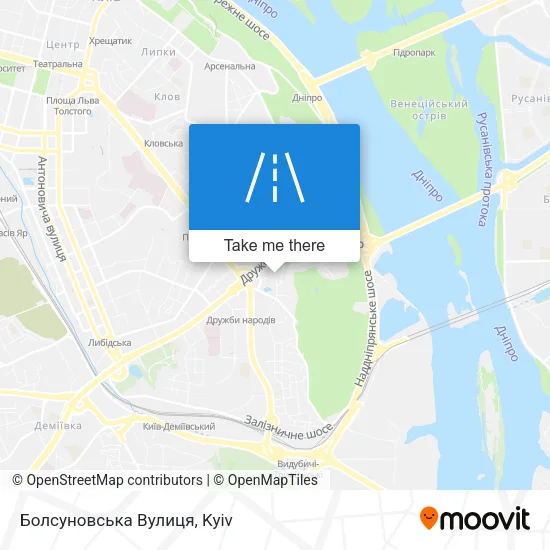 Карта Болсуновська Вулиця