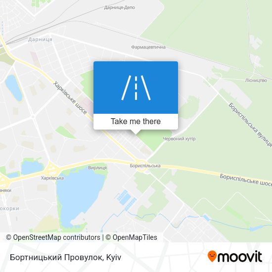Бортницький Провулок map