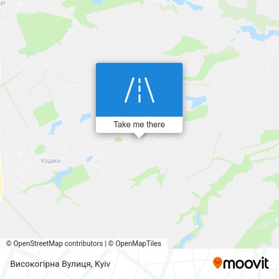 Високогірна Вулиця map