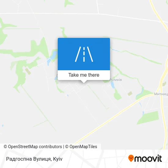 Карта Радгоспна Вулиця