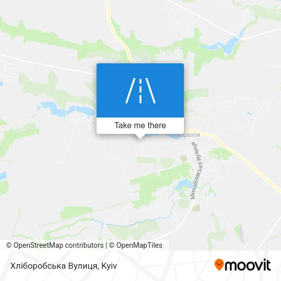 Карта Хліборобська Вулиця